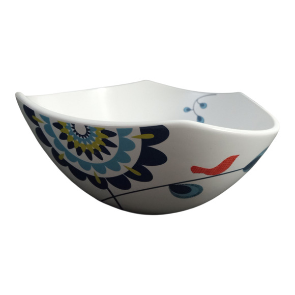 Dansk Classic Fjord Tweet Bowl White Blue Bird 6.75" - Picture 6 of 6